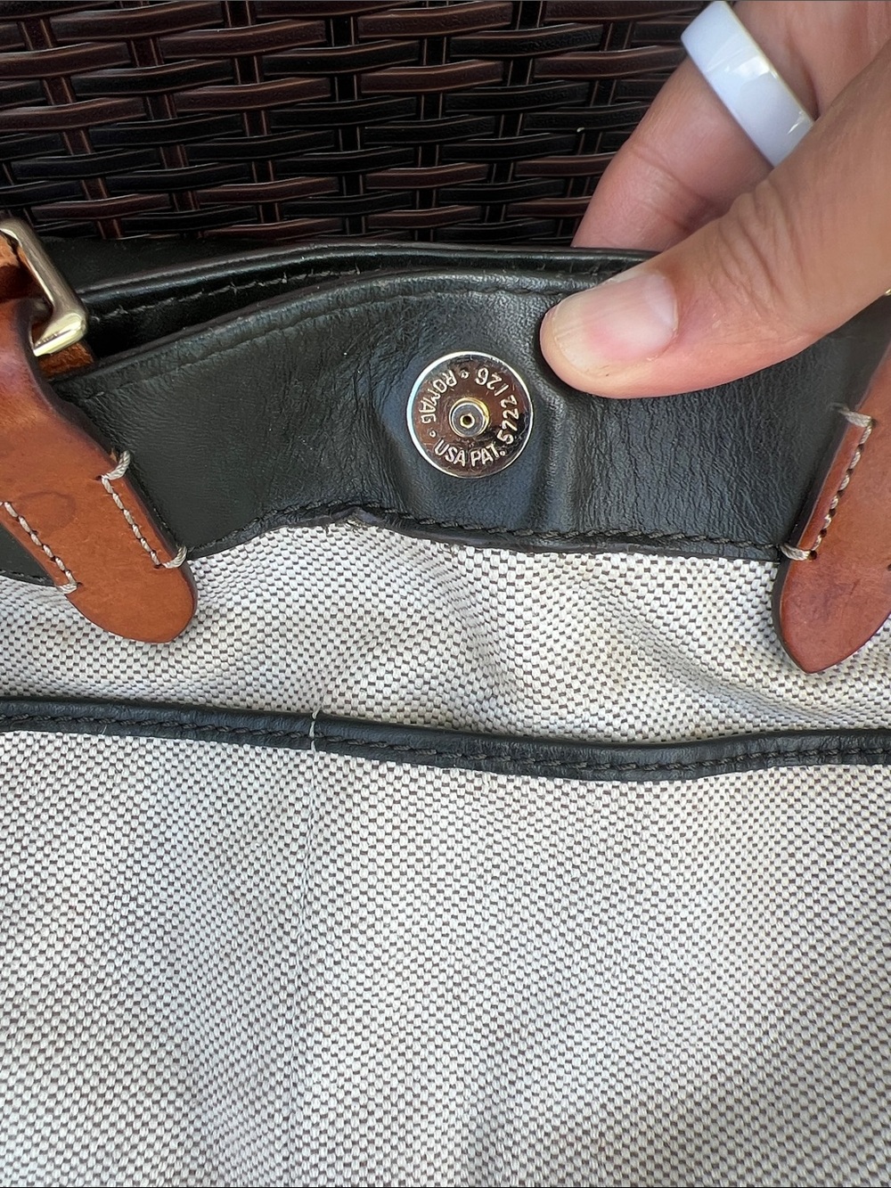 Dooney & Bourke City Large Barlow Satchel - Dark Forest Green - Picture 8 of 16